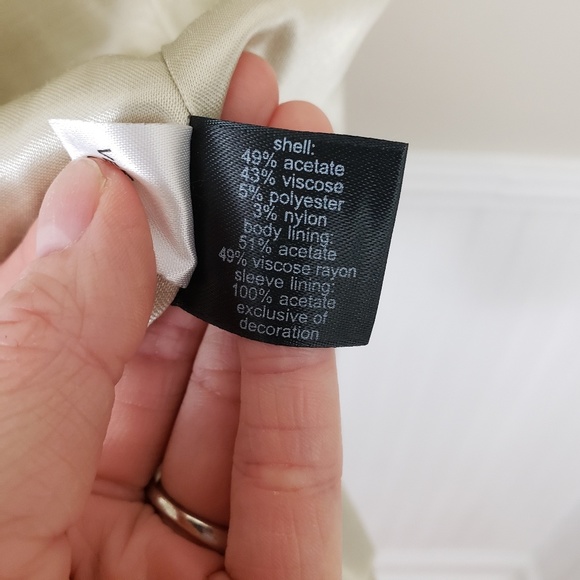 The Limited Baroque Three Buttoned Gold Blazer NWT - Picture 5 of 5